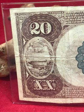 NATIONAL CURRENCY $20 SERIES 1882 THE UNAKA NATIONAL BANK OF JOHNSON CITY (TN) 7