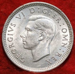 Uncirculated 1937 Great Britain 3 Pence Silver Foreign Coin