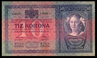 AUSTRIA OESTERREICH - UNGARISSCHE BANK 1904 / XF 10 ZEHN Kronen /Korona 3