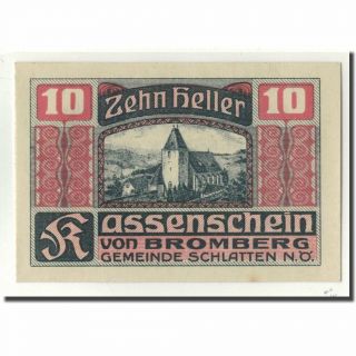 [ 363002] Banknote,  Austria,  Bromberg,  10 Heller,  Eglise,  Unc (63),  Mehl:105a