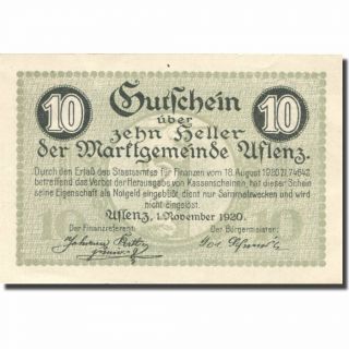 [ 276050] Banknote,  Austria,  Aflenz,  10 Heller,  Eglise 1920 - 11 - 01,  Unc (63)