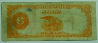 1882 $100 Gold Certificate Hundred Dollars In Gold Coin Currency Large Note US 6