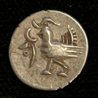 Rare 1847 Cambodia Norodom I Collectible 1 Fuang Silver Coin Blot 099