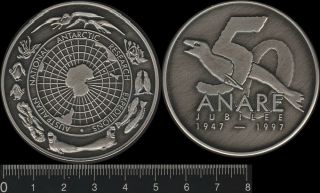 Australia 1997 50th Jubilee Medal,  Aust National Antarctic Research Expedition