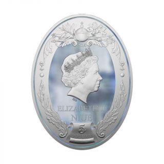 Niue 2014 $5 Russian Emperors - Peter the Great 2 Oz Silver Proof Coin 3