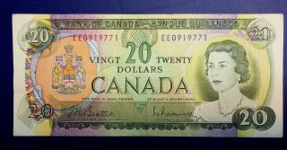 1969 Canada 20 Twenty Dollar Canadian Banknote Vf,  Ee0919771
