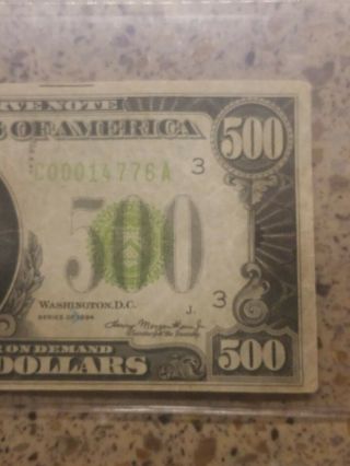 1934 500 dollar bill Philadelphia 4