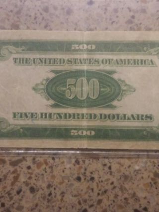 1934 500 dollar bill Philadelphia 7