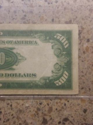 1934 500 dollar bill Philadelphia 8