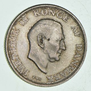 Silver - World Coin - 1958 Denmark 2 Kroner - World Silver Coin - 15.  3g 673