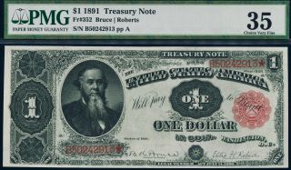 Fr.  352 1891 $1 Treasury Note Pmg 35