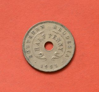 Southern Rhodesia 1/2 Penny 1951 Bronze [ M329]