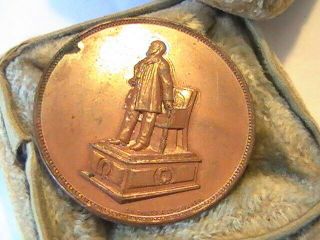 Medal James A.  Garfield Memorial Cleveland S.  D.  Chilos & Co.  Orignal Case 1890
