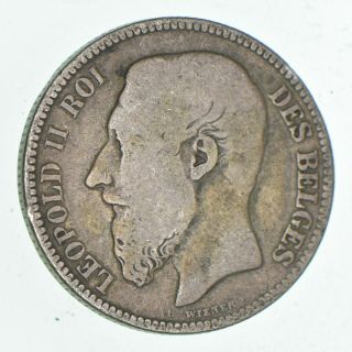Silver - World Coin - 1867 Belgium 2 Francs - World Silver Coin - 9.  6g 181