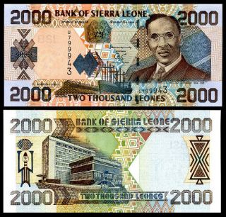 Sierra Leone 2000 2,  000 Leones 2003 P 27 Unc