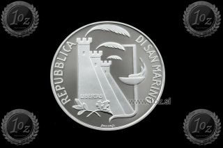 SAN MARINO 1000 LIRE 1988 (SEOUL OLYMPICS) SILVER Commem.  coin (KM 217) PROOF 2