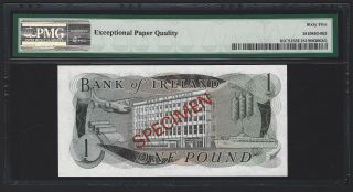 1978 NORTHERN IRELAND 1 Pound,  Bank of Ireland SPECIMEN,  PMG 65 EPQ GEM UNC 2