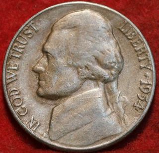 1954 - S/d Jefferson Nickel