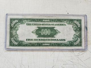 1934A $500 Five Hundred dollar Bill 2