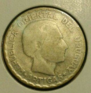 Uruguay 1943 50 Centesimos Silver