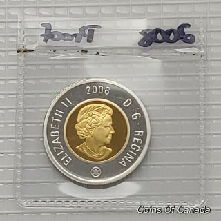 2008 Canada $2 Toonie SILVER,  GOLD Proof Ultra Heavy Cameo Coin coinsofcanada 3
