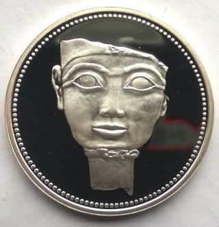 Egypt 1994 Queen Hatshepsut 5 Pounds Silver Coin,  Proof