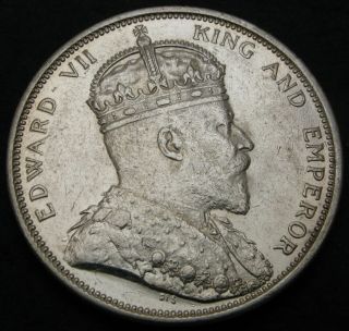 STRAITS SETTLEMENTS (British) 1 Dollar 1903 - Silver - Edward VII.  - VF - 2125 2