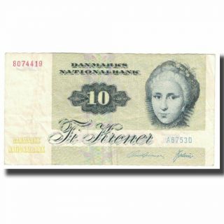 [ 622702] Banknote,  Denmark,  10 Kroner,  1972,  Km:48a,  Ef (40 - 45)