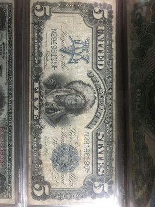 1899 $5 United States Indian Chief Silver Certificate Large Note
