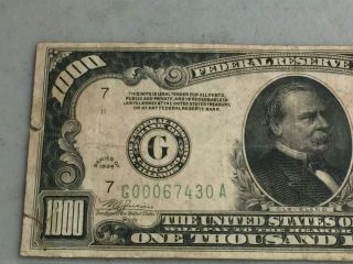 1934 1000 DOLLAR FEDERAL RESERVE NOTE SERIES A 2