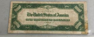 1934 1000 DOLLAR FEDERAL RESERVE NOTE SERIES A 6