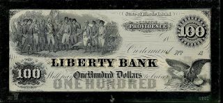 Liberty Bank $100 State Of Rhode Island Large Size Sterling Silver Bar 0241