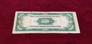 1934J $500 FIVE HUNDRED DOLLAR BILL Federal Reserve Kansas City Missouri 4