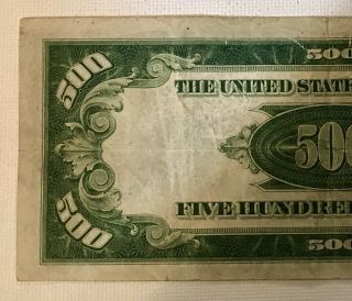 US $500 Bill - Series 1934 - A 11