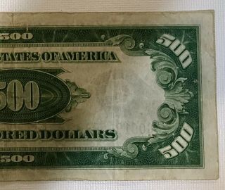 US $500 Bill - Series 1934 - A 12