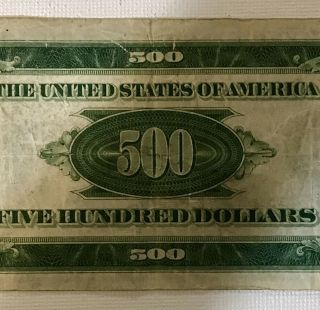 US $500 Bill - Series 1934 - A 9