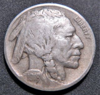 1918 - D Indian Head Buffalo Nickel F Coin