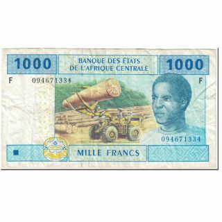 [ 604577] Banknote,  Central African States,  1000 Francs,  2002,  Undated (2002)