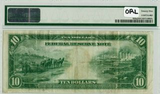 Fr 898a $10 1914 Red Seal Federal Reserve Chicago Note / Very Fine 25 PMG 2