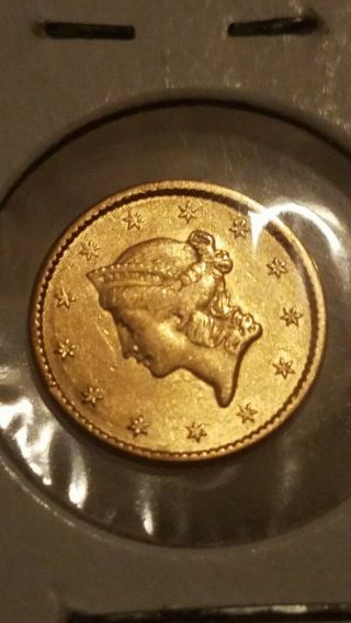 1850 Gold Dollar,  $1 Gold Liberty. ,  Sharply Struck Bu,  Unc.  Xf