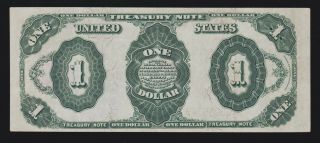 US 1891 $1 Treasury Note Plain Back FR 351 XF (- 574) 2
