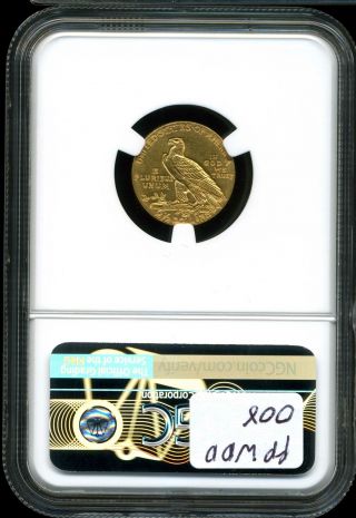 1914 G$2.  5 Indian Head Gold Quarter Eagle AU58 NGC 4719700 - 001 2