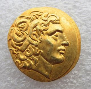 Alexander Iii Collectible Ancient Greek Coins 336 - 323 Bc Gold Plated Drachm