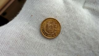 Peru 1965 Gold 1/5 Libra - Pound 2