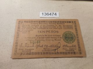 Philippines Emergency Currency Negros 5 Pesos - Higher Grade - 136474