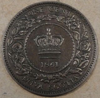 Nova Scotia 1861 Cent Better Grade As Pictured