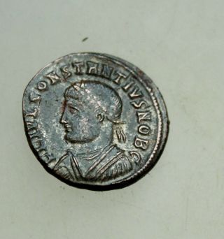 Constantius Ii As Caesar A.  D.  317 - 337 Buste N.  L,  Æ 20mm Follis Heraclea