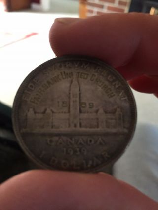 1939 Canadian Silver Dollar Well And Spent.