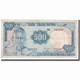 [ 125228] Banknote,  South Viet Nam,  500 Dong,  Km:23a,  Vf (20 - 25)