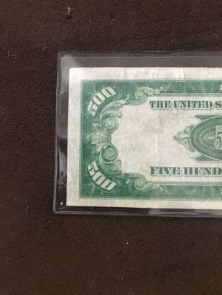 1934A $500 Federal Reserve Note York,  York 1day 6